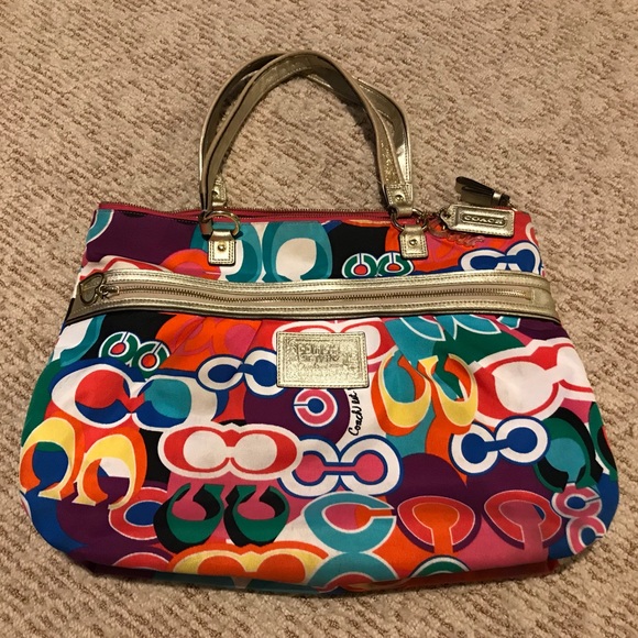 Coach Handbags - RARE COACH POPPY POP C GLAM SIGNATURE BAG/TOTE